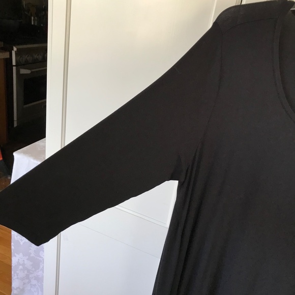 STYLE & CO Fit & Flare Midi Dress Scoop Neck Black Swing Women’s Plus Size 2X - Picture 4 of 16